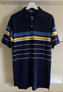 POLO ポロ ラルフローレン ポロシャツ マルチボーダー サイズL