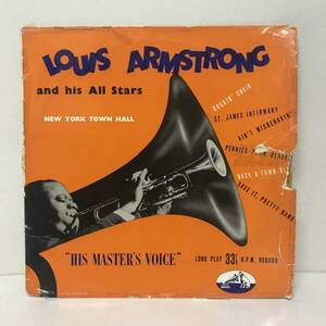 【レコード】Louis Armstrong & His All Stars / New York Town Hall / 10インチ