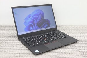 N 1円♪ 1【i7第8世代】lenovo / ThinkPad X1Carbon 6th / CPU：core i7-8550U@1.80GHz / メモリ：16GB / SSD：256GB / Win 11 Pro