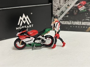 ドゥカティ Flower 女性ライダー付き　Ducati 新品 　1/64製品