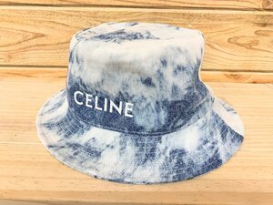 ■極美品 CELINE セリーヌ 23SS＊エンブロイダリー バケットハット ブランド 帽子 ハット 2AUO4866M