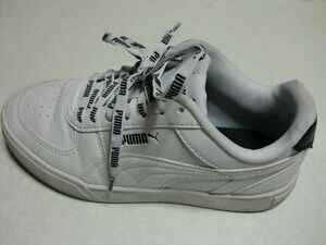 ◆送料無料！PUMA・プーマ/Caven Logomania/白黒・24.5★