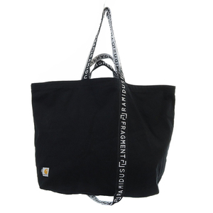 フラグメントデザイン FRAGMENT DESIGN Carhartt WIP RAMIDUS TOTE BAG ショルダーバッグ ハンドバッグ ロゴ 黒 ブラック 白 ホワイト /SR1