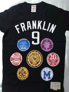 【新品未着用/Made inItaly /￥15,800】フランクリン マーシャル　FRANKLIN MARSHALL ベースボール プリント＋パッチ　Tシャツ