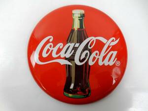 【レトロ？？】Coca-Cola コカ・コーラ ボトルデザイン メタルサイン 直径 約30.5cm程 ダメージ有 中古品 JUNK 現状渡し 一切返品不可で ④