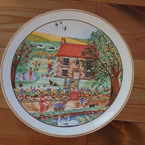 ★美品 激レア ヴィンテージ イギリス イングランド プレート gloucester prinknash pottery made in england【decorative wall plaque】★