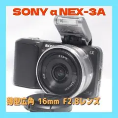 元箱付き【ほぼ新品】付属品多数✨️SONY α NEX-3 A単焦点レンズキット