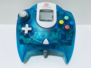 美品/動作品 希少品 Dreamcast セガ SEGA DC ドリームキャスト クリアブルー コントローラ HKT-7700 (Z-51)