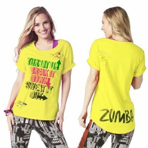 【新品】Zumba　ズンバウェア　Tシャツ　Ｓサイズ　Z1T01330