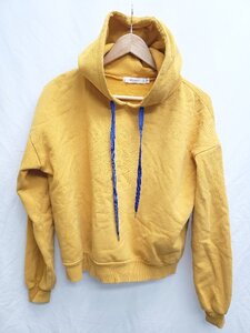 ◇ MOUSSY マウジー 長袖 プルオーバー パーカー サイズFREE オレンジ レディース P