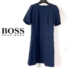 ⚛️♥極美品♥⚛️HUGO BOSS ヒューゴボス サイドジップデザインワンピース