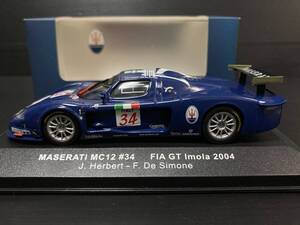 マセラッティ1/43 MASERATI MC12 ♯34 FIA GT Imola 2004