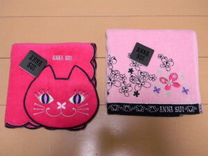 アナスイのタオルハンカチ *●* ２枚セット ANNA SUI