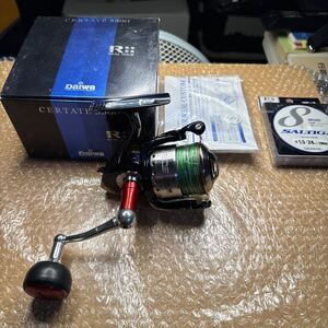 良品 ダイワ DAIWA 初代セルテート CERTATE 3500 RCSスプール オーシャンマークハンドルとキャップ カスタマイズ 1.5号200mPEライン付き