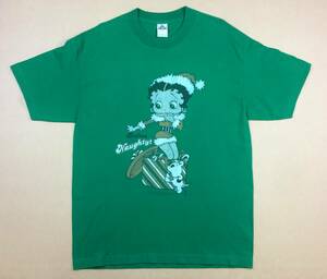 AAA BETTY BOOP 丸首Tシャツ L グリーン ベティ・ブープ アニメーション映画