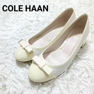 コールハーン COLE HAAN 美品 パンプス ヒール 靴 ウォータープルーフ 防水 ベージュレディース