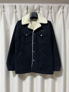 WRANGLER × SHIPS JET BLUE 内ボア ジャケット Ｓ ラングラー シップス ランチコート