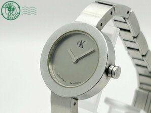 2405605643　◇ CalvinKlein カルバンクライン K6131 グレー系文字盤 シルバー 2針 レディース クォーツ QUARTZ QZ 腕時計 中古