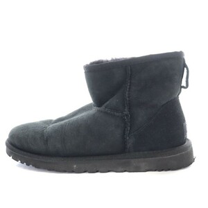 アグ オーストラリア UGG australia CLASSIC MINI ムートンブーツ ショートブーツ US6 23cm 黒 ブラック 5854 /YB レディース