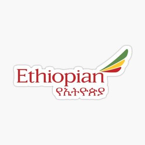 レトロステッカー　Ethiopian Airlines