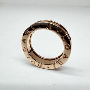 【新品未使用】BVLGARI ブルガリ B-ZERO1 ビーゼロワン K18PG 750 ピンクゴールド 6.15g 48号 リング 指輪