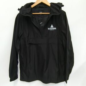 HUF　PEAK ANORAK LACKET　ハフ　メンズ　ナイロンパーカー　ブラック　SIZE S ◆3115/登呂店