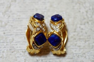 220 NINA RICCI/ニナリッチ 海外製 ブランド ゴールドカラー イヤリング 両耳揃い ヴィンテージ アクセサリー 耳飾り 装飾品