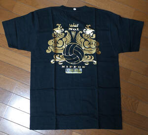 新品未使用 金箔 バレーボール Tシャツ 天皇杯・皇后杯 ゴールド Lサイズ Our Sports,My Volleyball JVA