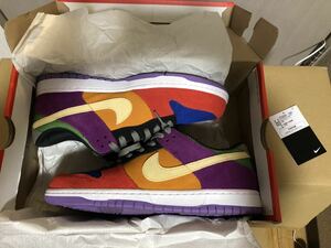 NIKE DUNK LOW SP VIOTECH ナイキ ダンク ロー バイオテック 26.5 クレイジー カラー スエード CT5050-500 黒タグ ブルー レッド パープル