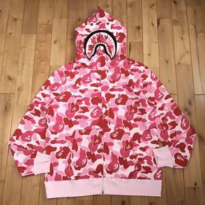 ★新品★ 2XL ABC camo Pink シャーク パーカー shark full zip hoodie a bathing ape BAPE エイプ ベイプ アベイシングエイプ XXL w3al