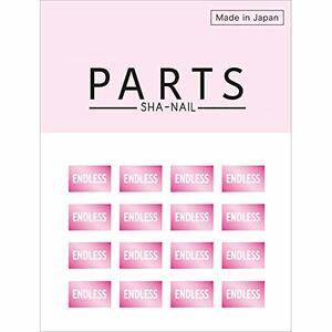 PARTS SHA-NAIL スクエアラベルC チェリーピンク