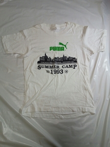 即決☆送料無料☆90s☆PUMA☆プーマ☆SUMMER CAMP 1993☆Tシャツ☆Sサイズ☆USA製☆レトロ☆コレクターズ☆年代物☆サッカー☆