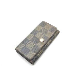 キーケース　ルイヴィトン　LOUISVUITTON　４連　ダミエ　メモ１▲