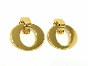 1円 ■美品■ ChristianDior クリスチャンディオール クリップ式 イヤリング アクセサリー レディース ゴールド系 BM4337