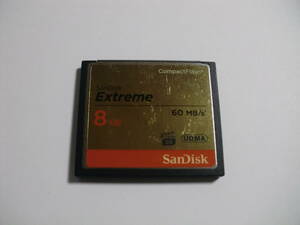 8GB　SanDisk　EXTREME　UDMA　CFカード　フォーマット済み　メモリーカード コンパクトフラッシュカード