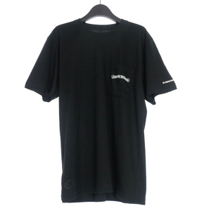 クロムハーツ CHROME HEARTS Back Scroll Tee バックスクロール ポケットTシャツ カットソー 半袖 M ブラック 黒 国内正規 メンズ