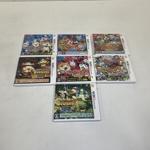 07w4717★1円~ Nintendo 3DS ソフト 妖怪ウォッチシリーズ7作品セット 秘宝伝説 1 2 3 動作品 ニンテンドー 任天堂 ゲームソフト 中古品