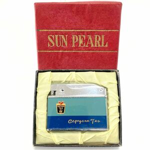 当時物SUN PEARLCAPYARN TEX企業物オイルライター日本製ヴィンテージ所ジョージ世田谷ベースアドニスタイプ広告古い喫煙具昭和レトロ