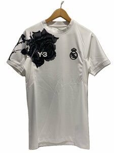 adidas◆レアルマドリード プレマッチジャージ/Tシャツ/XS/ポリエステル/WHT/29H001/24SS