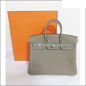 *未使用完品 HERMES エルメス バーキン25 ハンドバッグ ミニ トート D刻印 トゴ エトープ*