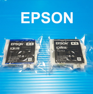 〔未開封・未使用〕EPSON エプソン 純正 インクカートリッジ　ICBL88 ブルー　ICMB88 マットブラック