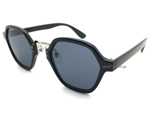 METAL BRIDGE HEXAGON SUNGLASS BLACK × SMOKE/メタルブリッジヘキサゴンサングラス六角形型フレームシェイプクールお洒落アイウェアuv