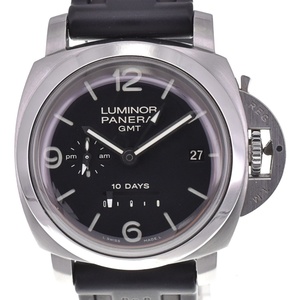 パネライ PANERAI PAM00270 ルミノール1950 10デイズ GMT デイト パワーリザーブ 自動巻き メンズ 美品 L#131790