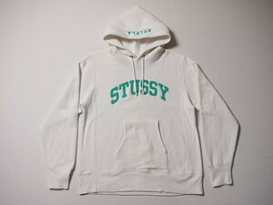 STUSSY　ステューシー　Champion　チャンピオン　スウェットパーカー　正規品　Mサイズ　コラボ　別注　レタードワッペン　トレーナー