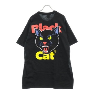 SUPREME シュプリーム 24SS Black Cat Tee ブラックキャット バックロゴプリント半袖Tシャツ ブラック