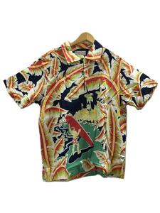 SUN SURF◆SPECIAL EDITION/SURF RIDER/アロハシャツ/XL/レーヨン/ネイビー/総柄/SS39063