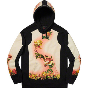 希少★新品本物【黒★S】★Jean Paul Gaultier Floral Print Hooded Sweatshirt ゴルチエ 正規店購入 シュプリーム 限定 入手困難 Supreme