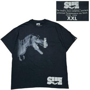 【デッドストック】2008 USAシカゴ自然博物館　恐竜フォト　Tシャツ