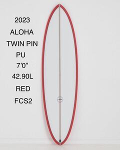 スーパーセール！新品！未使用！ALOHA TWIN PIN PU 7’0” 42.90L RED FCS2