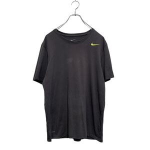 NIKE 半袖 ロゴTシャツ M ダークグレー ナイキ クルーネック ワンポイントロゴ 古着卸 アメリカ仕入 a604-6499